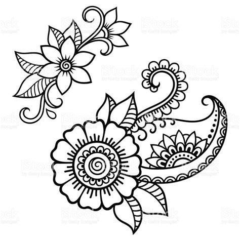 Pin By Terry Ganey On Henna In 2024 Henna Drawings Flower Henna