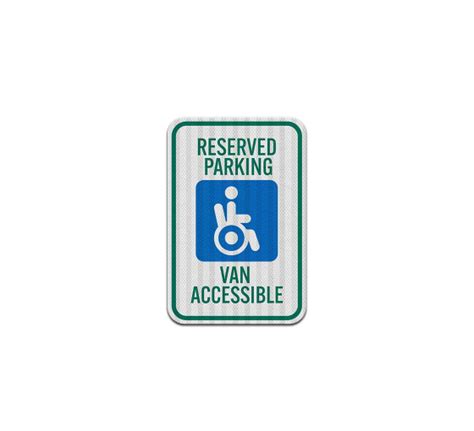 Shop For Reserved Parking Van Accessible Decal EGR Reflective