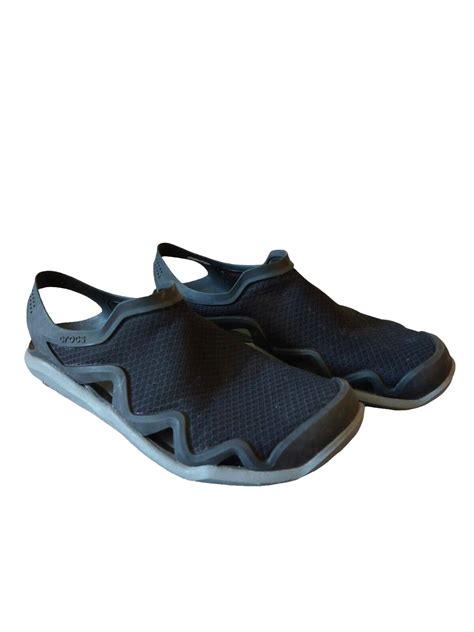 CROCS Men's Black Iconic Comfort Mesh Sandals Size 10M - Gem