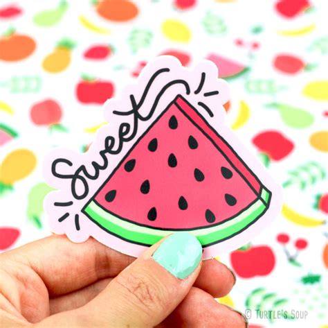 On Sale Watermelon Sticker Vinyl Decals Sweet Fruit Sticker Laptop