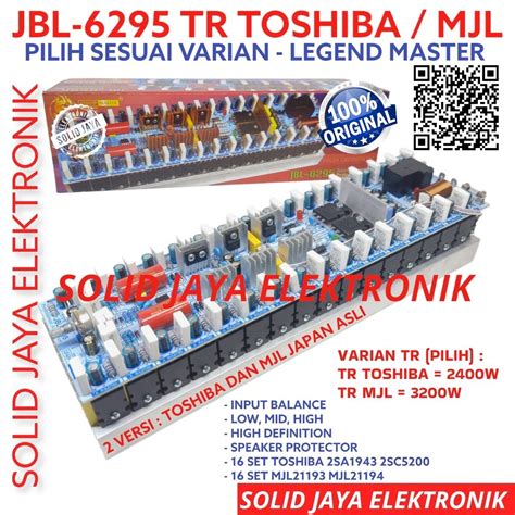 Jual Kit Power Amplifier Jbl W W Mono Plus Tr Final Toshiba