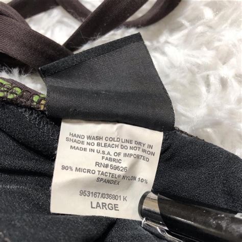 Becca Paisley Green And Brown Bikini Top So Cute Depop