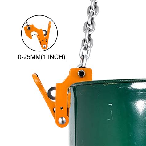 Vevor Drum Lifter 2000 Lbs Capacity Orange 55 Gallon Drum Clamp Lifting