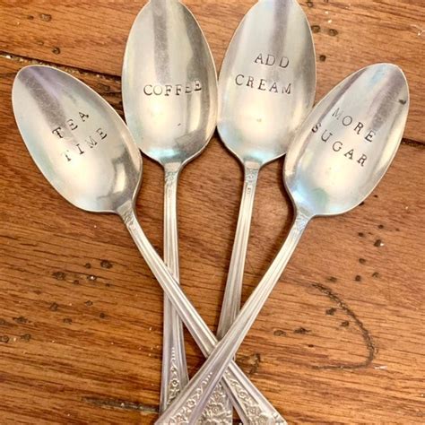 Stamped Spoons Etsy