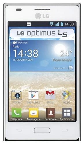 Best Buy LG Optimus L5 Dual E615 Cell Phone Unlocked White LG E615F