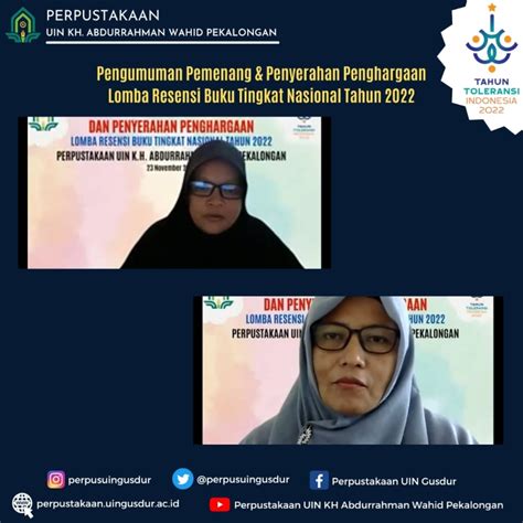 Perpustakaan Uin Gus Dur Kembali Gelar Lomba Resensi Buku