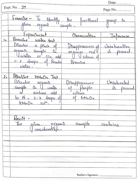 Identification Of Functional Groups In Organic Compounds Practical