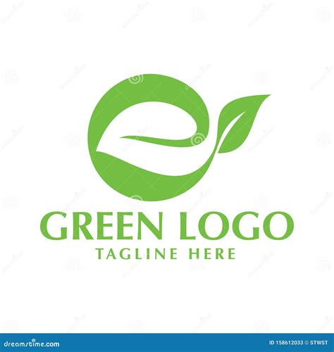 Green Vegetable Logo with Green Leaf and Carrot Stock Vector ...