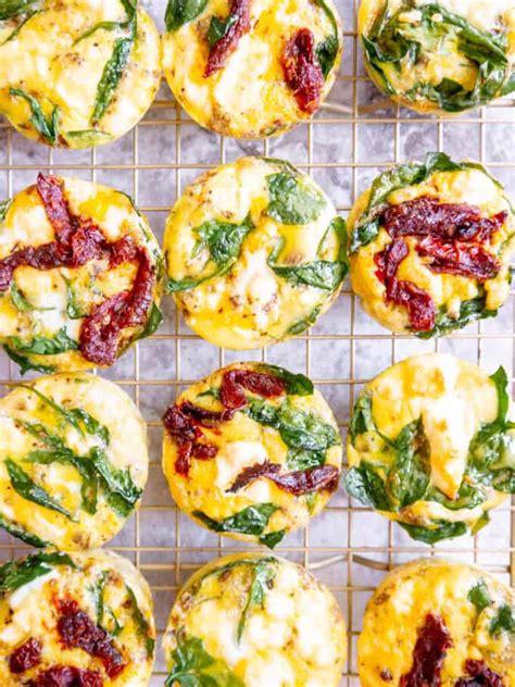 Spinach Feta Egg Cups Perchance To Cook