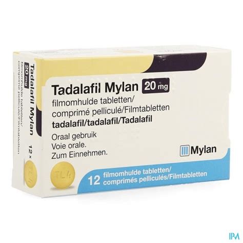 TADALAFIL MYLAN 20MG FILMOMH TABL 12 X 20MG Apotheek Thiels