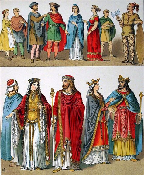 Fashion History Early Middle Ages Or Dark Ages 400900 Ce Bellatory