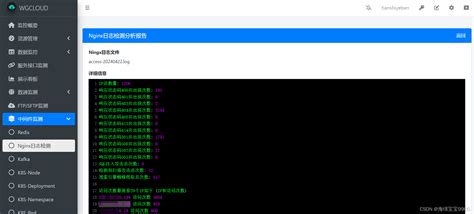 一款强悍漂亮的nginx日志检测分析工具 Wgcloudnginx日志解析工具 Csdn博客