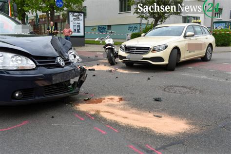 Leipzig Motorradfahrer Wird Bei Verkehrsunfall Schwer Verletzt