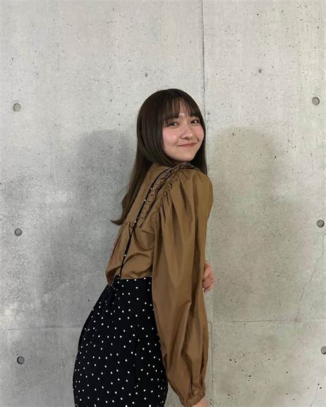 横山莉華さんのインスタグラム写真 横山莉華instagram「ドット柄可愛いよね꒡̈⃝ Tops Zara Cami