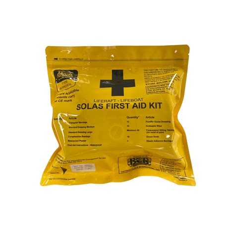 Solas Liferaft Lifeboat First Aid Kit Suffolk Marine Safety