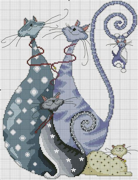 Коты и кошки. ЧАСТЬ 5 / Вышивка / Схемы вышивки крестом | Модели ...