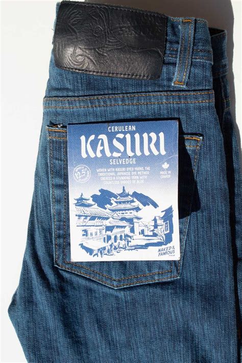 Naked Famous Cerulean Kasuri Weird Guy Gem