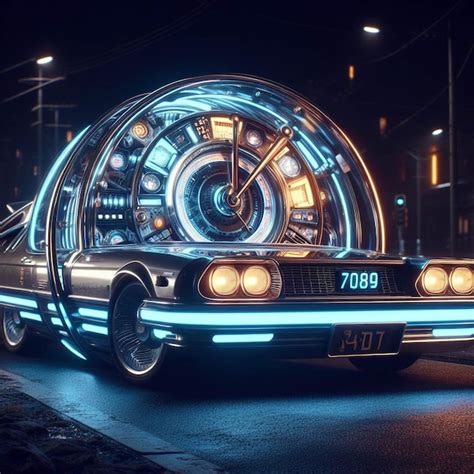 Premium AI Image | modern speed lighting car Highspeed machine ...