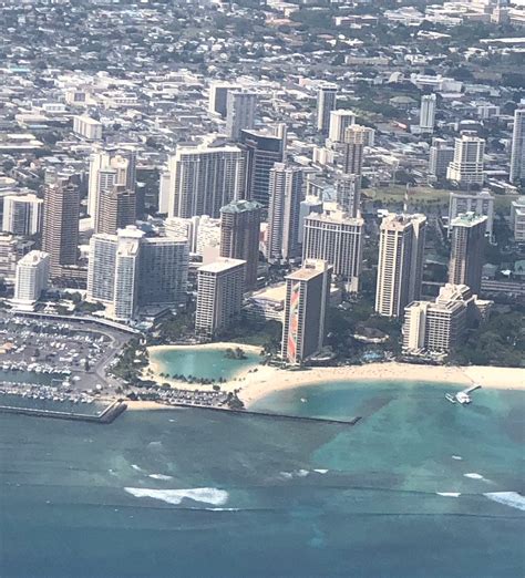 Aerial View Of The Rainbow Tower At Hilton Hawaiian Village Waikiki