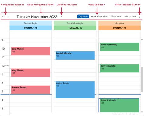 Date Navigation Panel WPF Controls DevExpress Documentation