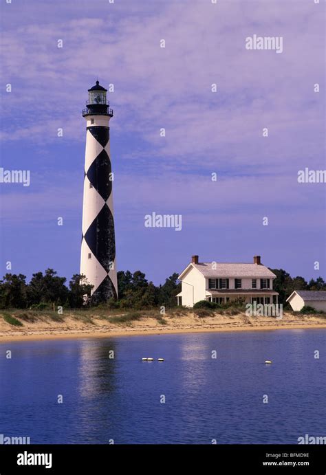 Cape Lookout Lighthouse On South Core Banks Island In North Carolina