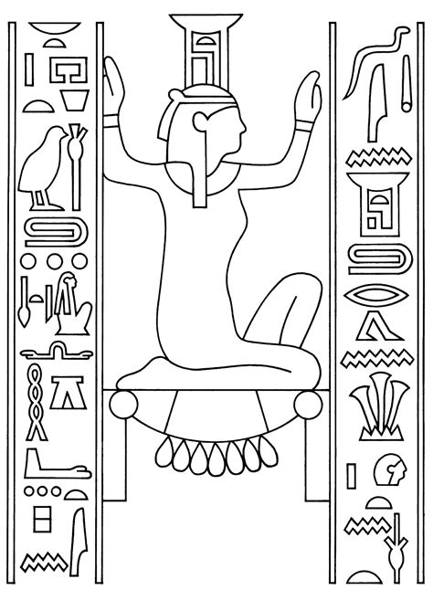 History Ancient Egypt Coloring Pages Ryan Fritzs Coloring Pages