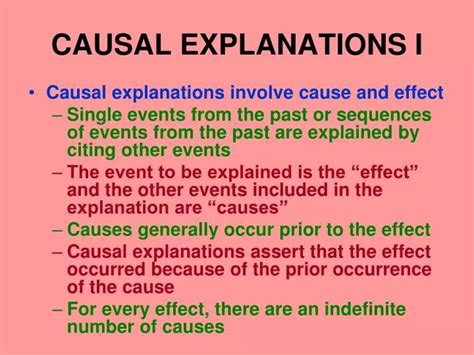 Ppt Causal Explanations I Powerpoint Presentation Free Download Id