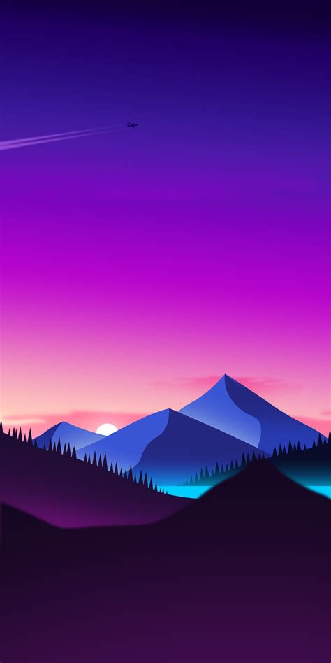 blue mountains landscape wallpaper minimalist wallpaper minimal