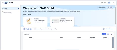 Create An Application With SAP Build Apps SAP Tutorials