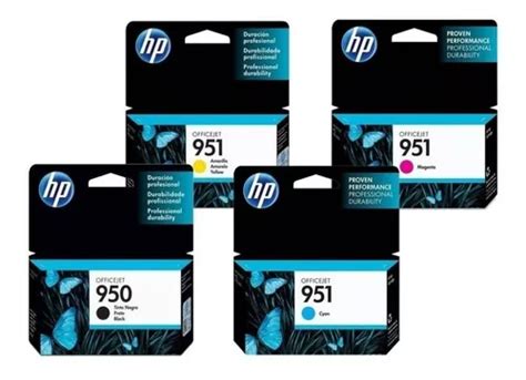 Pack Tintas Hp 950 951 Originales Pro 8100 8600 Cuotas sin interés