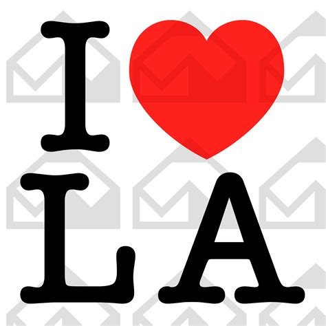 I Love LA SVG, PNG, I Love Los Angeles , Cut File for Cricut