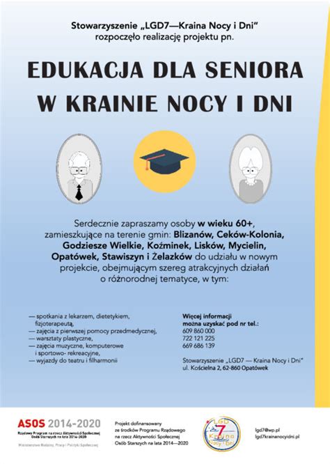 Edukacja Dla Seniora W Krainie Nocy I Dni Serdecznie Zapraszamy Do