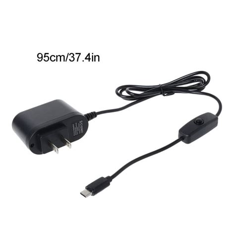 Usb C 5v 3a Type C Power Adapter Met Aanuit Schak Grandado