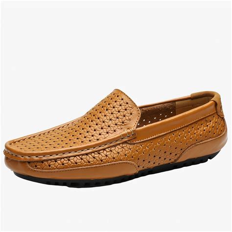 Mocassins D T En Cuir Synth Tique Pour Hommes Mon Mocassin