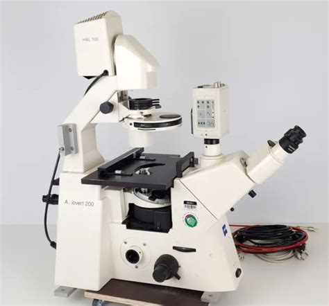 Zeiss Axiovert Inverses Mikroskop Inverted Microscope Fluoreszenz