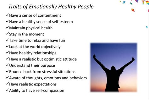 Traits Of Emotionally Healthy People Healthy Relationships Healthy