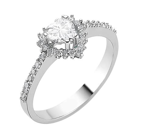 Wei Er Topas Herz Diamant Ring Wei Gold Karat Diamondoro De