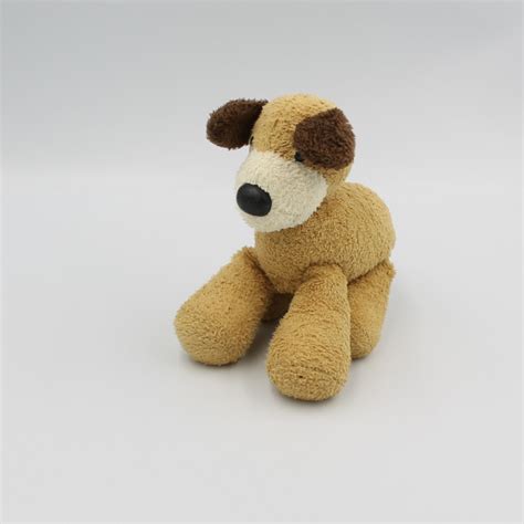 Doudou Chien Beige Marron Blanc NICOTOY