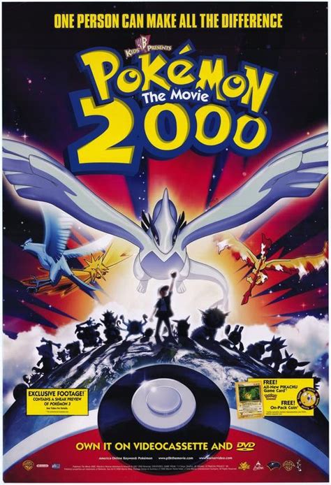 Pokemon The Movie 2000 Movie Poster 27x40 Used | Pokemon movies ...