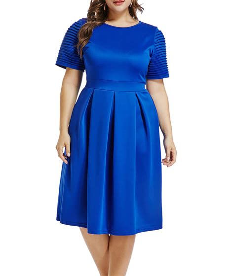 Lalagen Womens Plus Size S Vintage Cocktail Dresses Flare Swing