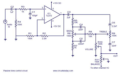 A Quality Tone Control Circuit Using Opamp And Few Passive Components