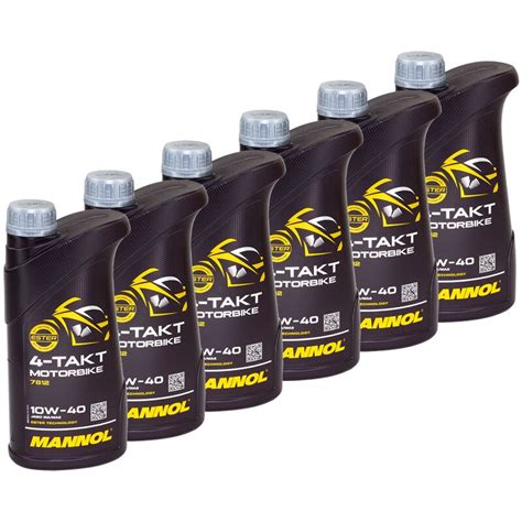 MANNOL Motoröl Motorbike 4-Takt 10W40 6 X 1 Liter online kaufen i, 32,95