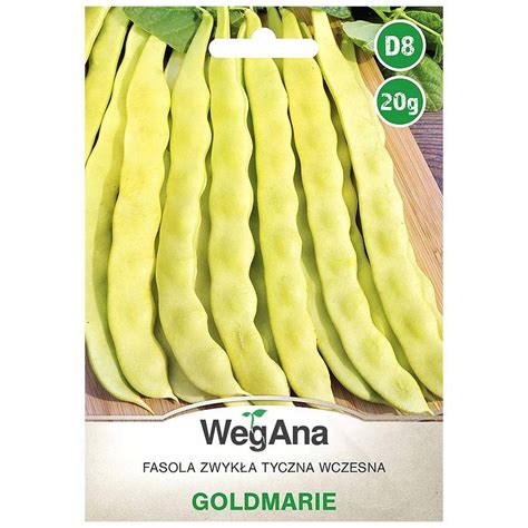 FASOLA szparagowa tyczna Goldmarie masłowa nasiona 20g WegAna Cena