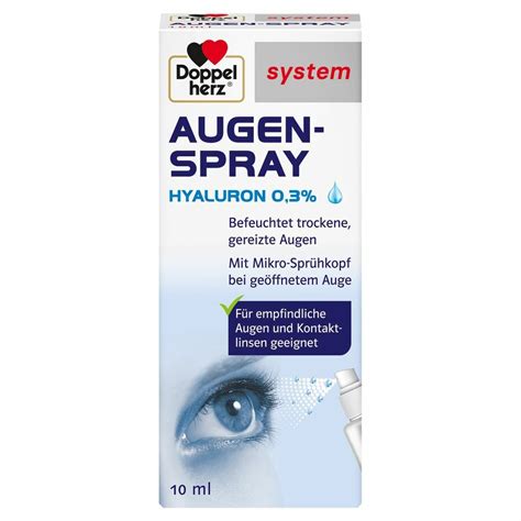 Doppelherz System Augenspray Hyaluron Ml Shop Apotheke