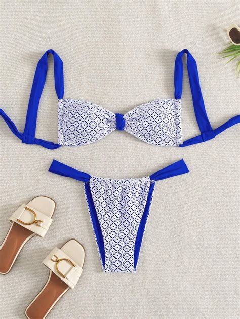 Beach Summer Women S Pieces Outfit Vogue Woven Hollow Strap Spaghetti Strap Top With Bikini