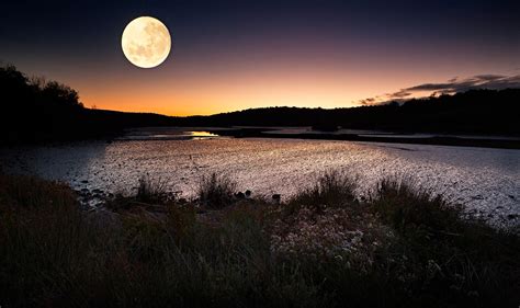 Nature And Moonlight Hd Wallpaper | Best Wallpapers