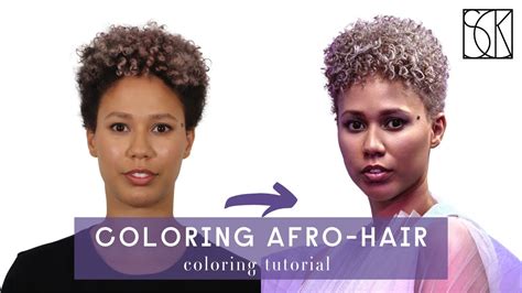 Hair Color Tutorial Bleaching Afro Hair By Sck Youtube