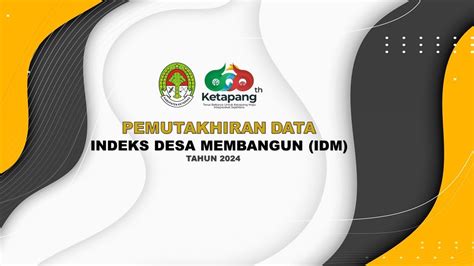 Pemutakhiran Data Indeks Desa Membangun IDM Tahun 2024 YouTube