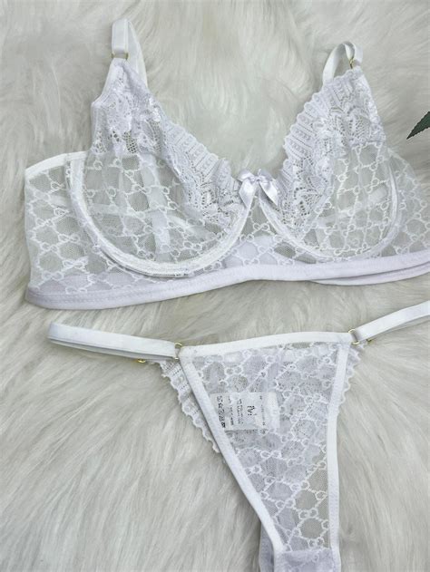 Comprar Conjunto Amanda Branco Chanel R Maribella Lingerie F Brica De Lingerie No