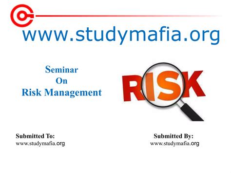 Risk Management Ppt Pptx